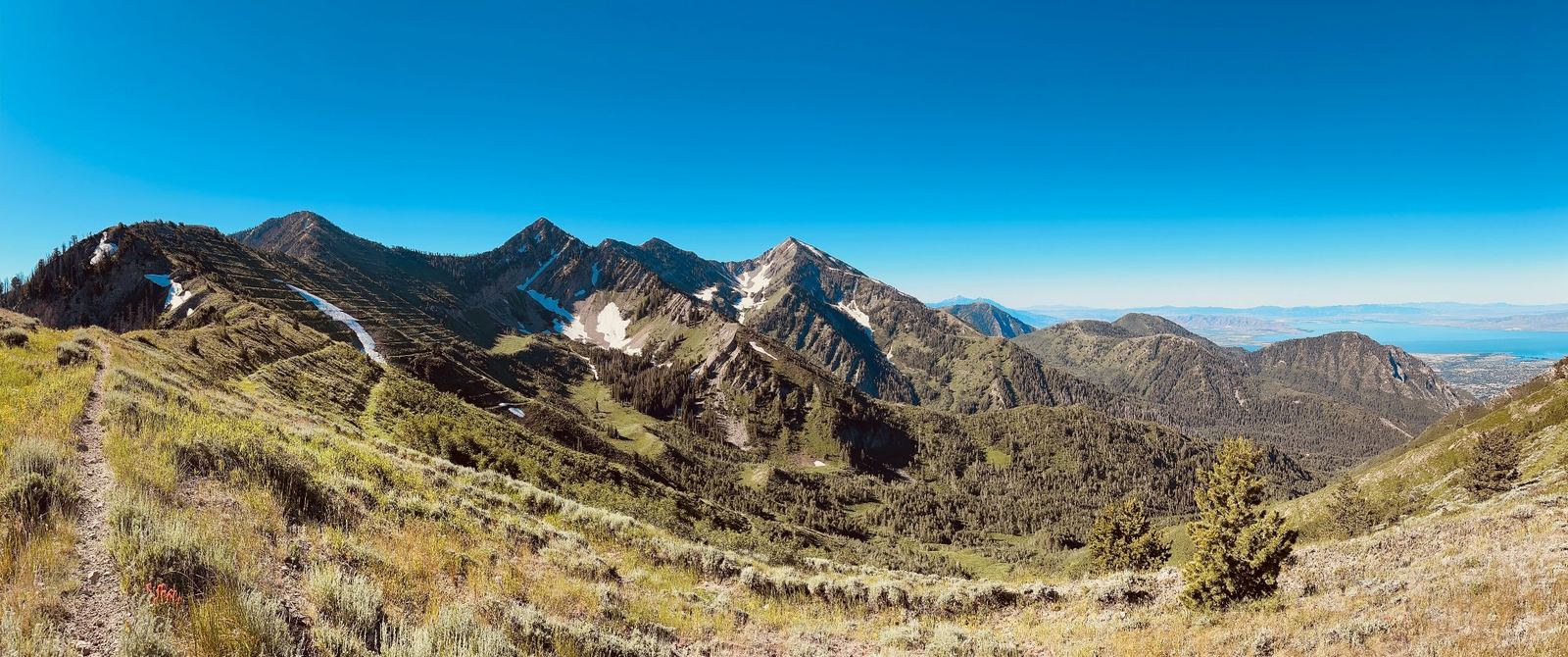 Wasatch Range ridgeline trail